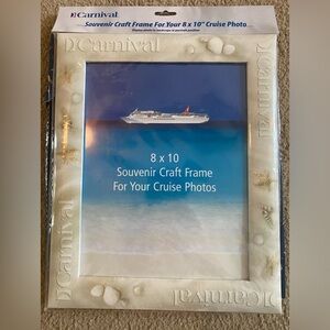 Carnival Cruise Picture Frame, holds a 8x10 picture. NIP